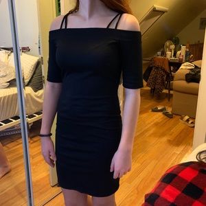 Black mid dress
